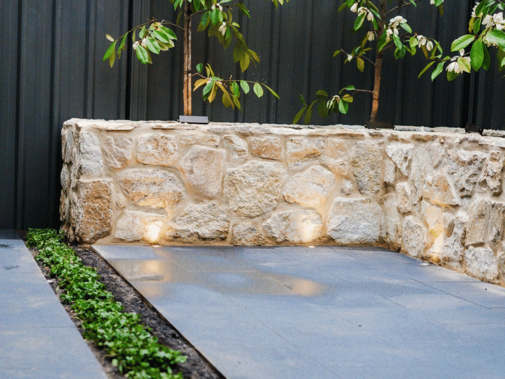 feature wall landscaping perth